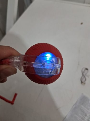 INTERACTIVE CAT TOY WITH MOTORIZED BALL AND STRING - grey (MODEL: P02) image 5
