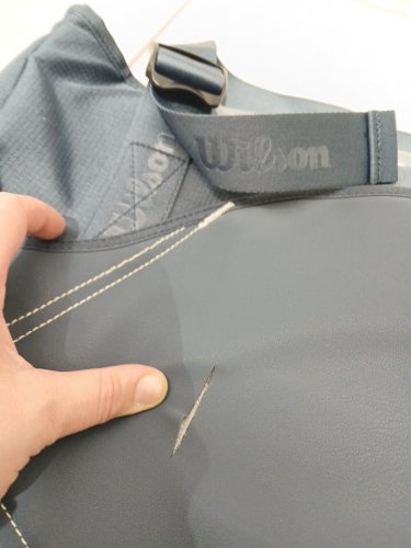wilson pickleball lifestyle tote bag - blue/grey image 4