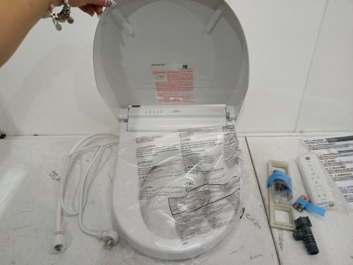 TOTO WASHLET ELECTRIC BIDET TOILET SEAT WITH REMOTE CONTROL HEAT & SOFT-CLOSE LID - round - WHITE (MODEL: SW3083#01) image 8
