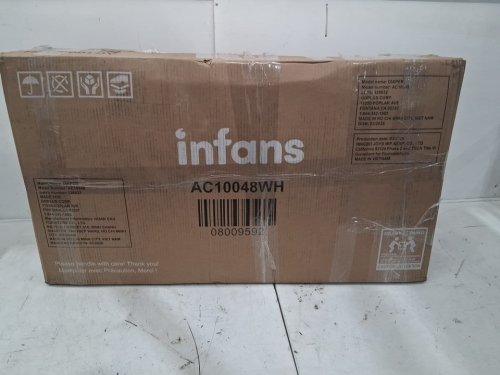 infans wooden baby changing table with storage and included changing pad - 34" x 19" x 34" - white - (model: ac10048wh) image 4