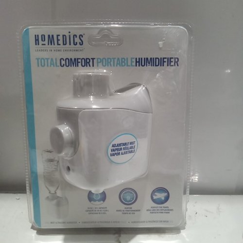 Homedics total comfort PORTABLE HUMIDIFIER - adjustable mist - 20oz Capacity - white (Model: UHE-WB01A) image 2