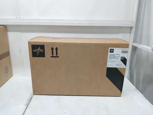 MEDLINE GUARDIAN TRANSFER BENCH WITH BACK & MICROBAN ANTIMICROBIAL TREATMENT - GREY (MODEL: G3-100KBX1) image 2