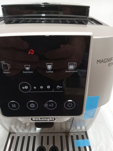 delonghi magnifica start automatic espresso and coffee machine with milk frother for latte, cappuccino - built in grinder - silver (model: ecam22022sb) image 4