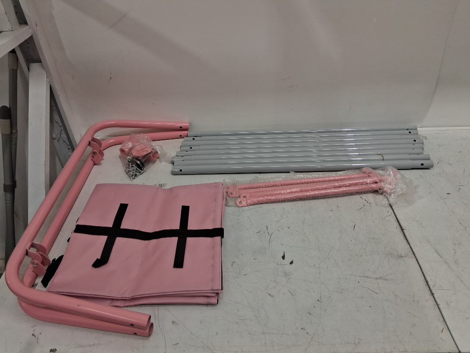 FUNLIO Baby Jumper with Stand for 6-24 Months, Infant Jumper for Indoor/Outdoor Play, - 47" x 61" / 50lbs max weight - pink - (model: swing-jumper01) image 3