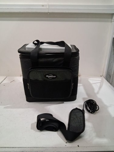 KOOLATRON SOFT BAG ICELESS PORTABLE TRAVEL COOLER BAG WITH SHOULDER STRAP- 12V - 13L/14QT - BLACK/GREY (MODEL: D13) image 7