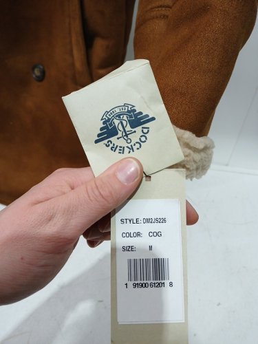 MENS dockers Faux Shearling Midlength Overcoat - medium - brown (style: dm2js226) image 5