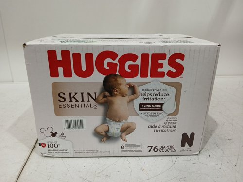 76PK HUGGIES SKIN ESSENTIALS DERMATOLOGIST APPROVED DIAPERS - SIZE NEWBORN (UP TO 10LBS) - DISNEY BABY image 2