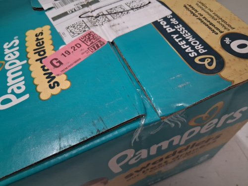 84PK PAMPERS SWADDLERS DISPOSABLE DIAPERS - size 2(10-22lb) image 3