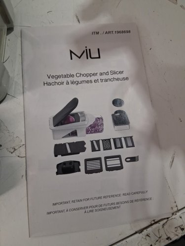 11PC mui Vegetable Chopper and Slicer- black/white image 4