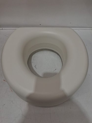 HEALTHSMART PORTABLE ELEVATED ROUND TOILET SEAT RISER WITH SLIP RESISTANT PADS - 5" RAISED - WHITE (MODEL: 522-1508-1901) image 3