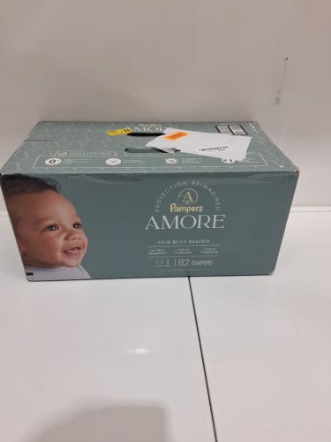 82PK PAMPERS AMORE MOST ABSORBENT AND BEST DIAPER - SIZE 1 - WHITE (UPC: 03077224453) image 2