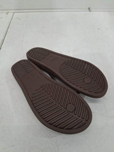women Crocs Miami Round Toe Flip Flops - 9 - Coffee/Brown image 3