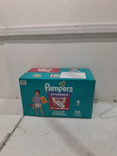 108PK PAMPERS CRUISERS 360 DEGREES 100% LEAKPROOF FIT DIAPERS - SIZE 4 (23LB - 37LB) image 2