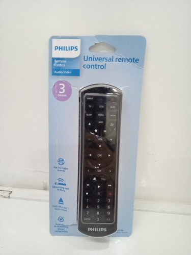 PHILIPS 3 DEVICE UNIVERSAL TV REMOTE - BLACK (MODEL: srp4322b/27) image 2