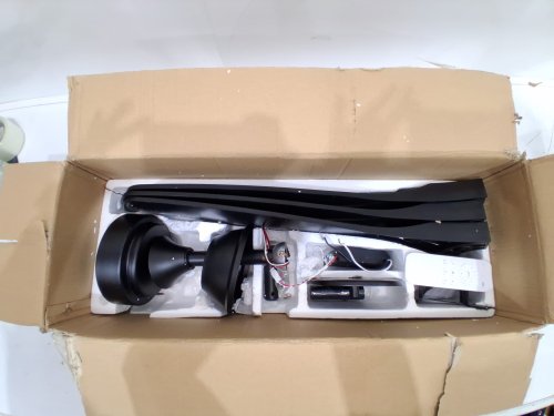 BVENUBIGLITE MODERN 3 BLADE CEILING FAN WITH REMOTE AND PHONE APP - 52" - 35W 110V - BLACK (MODEL: WS-FPZ180-18B-BK) image 4