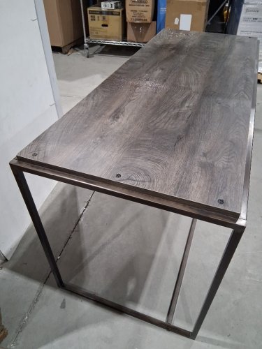Bush Furniture Refinery Industrial Desk - 62" - rustric grey (model: 1535764/ RFD162RG) image 5