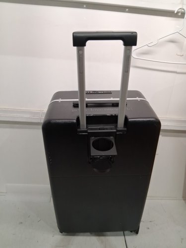 Hanke Checked Luggage with Cup Holder and USB Ports - 28" - jet black (model: kh9877) image 6
