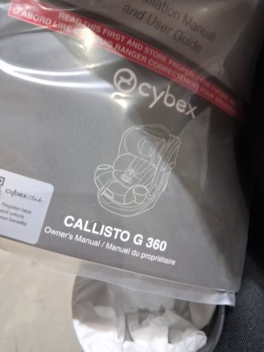 Cybex Callisto G 360 Rotating All-in-One Convertible Car Seat - 120LBS MAX - moon black image 10