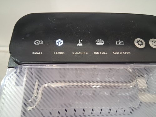 EUHOMY COUNTERTOP ICE MAKER WITH ICE SCOOP AND BASKET - MAKES 26.5LB / DAY - BLACK (MODEL: IM021-B1) image 4