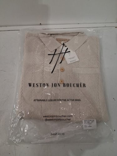 men's weston jon boucher Alastair Slim Fit Knit Polo - medium - Palomino (style: wb6016) image 2