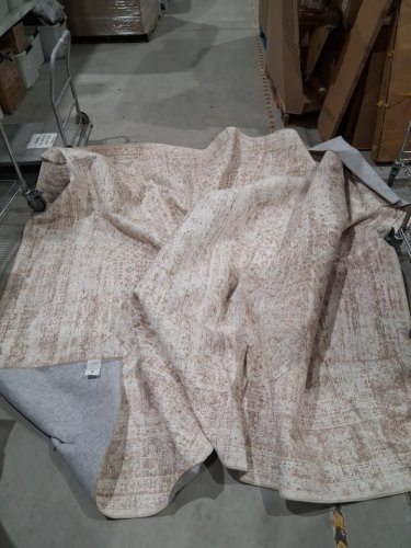 WASHABLE AREA RUG - 9FTX12FT - CREAM image 2