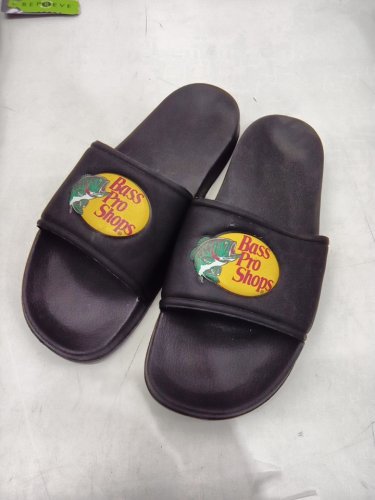 mens bass pro shops slides - size 13- black image 2