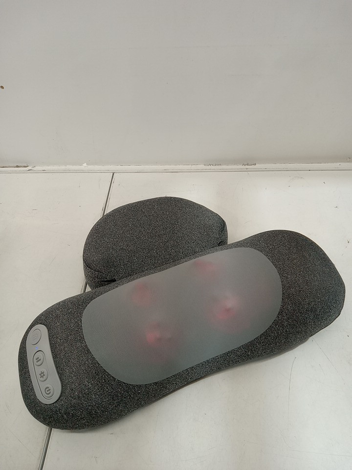 3-IN-1 ELECTRIC Massage Neck Pillow with Heat, Deep Tissue Relief, & Cervical Memory Foam Support - Grey image 3