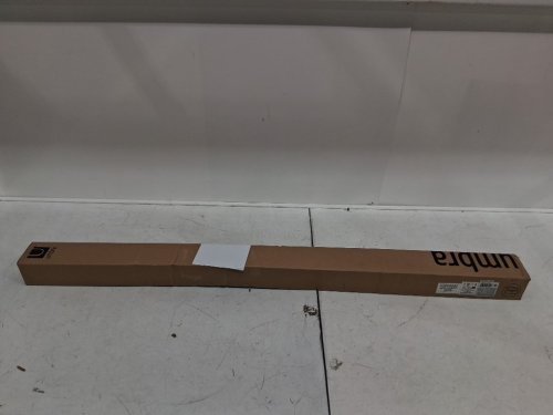 UMBRA CAPPA CURTAIN ROD WITH 3 BRACKETS & HARDWARE - 1" THICK - 66"-120" - BRASS (MODEL: 245976-104-REM) image 2