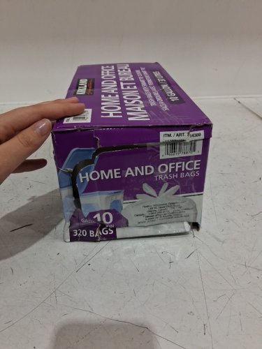 320PK KIRKLAND HOME AND OFFICE TRASH BAGS WITH SMART TIE CLOSURE - 10 GALLON - WHITE (model: 714389) image 3