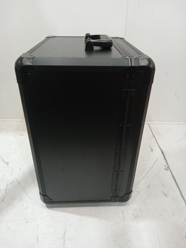 6 tray aluminum alloy display and transport case for action figures - 17" x 14" x 10" - black image 7