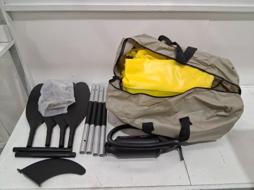 INTEX EXPLORER K2 KAYAK 2-PERSON INFLATABLE KAYAK SET WITH ALUMINUM BARS - 10FT x 3" x 3FT - YELLOW (MODEL: 68307EP) image 2