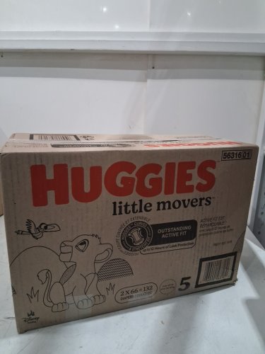 132PK HUGGIES LITTLE MOVERS DIAPERS - SIZE 5 (25-37LB) image 2