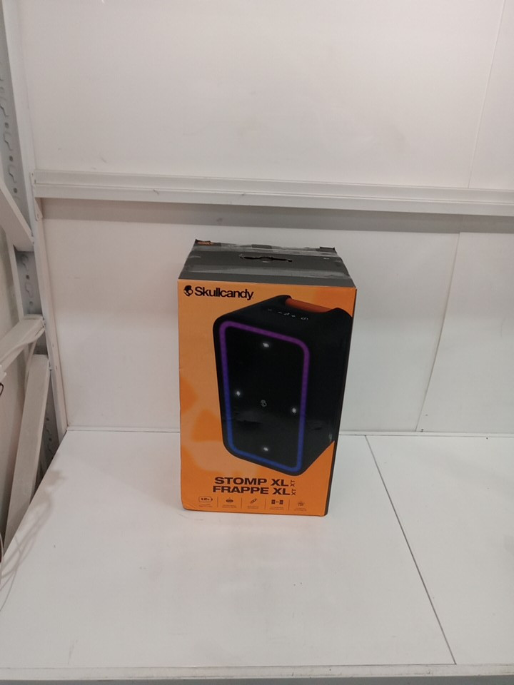 SKULLCANDY Stomp XL Wireless Bluetooth Party Speaker - Integrated Carry Handle​, IPX5 water resistance, 12-hour battery life - BLACK ORANGE (MODEL:2SKSK1851/4449801) image 9