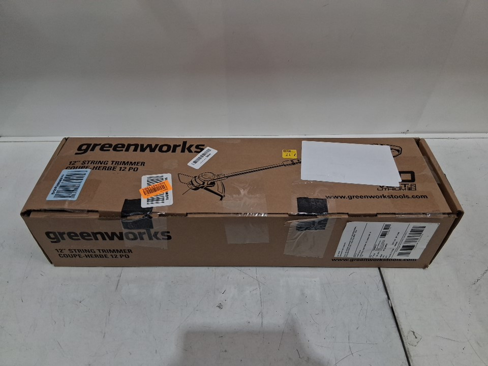 Greenworks *tool only* Cordless String Trimmer with adjustable handle - compatible with 40V greenworks battery - *tool only* - 12"- green/black (Model: stf309) image 2
