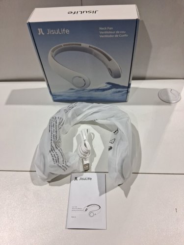 Jisulife LIFE4 5-Speed portable neck fan - OSFM - White (model: fa14-s) image 2