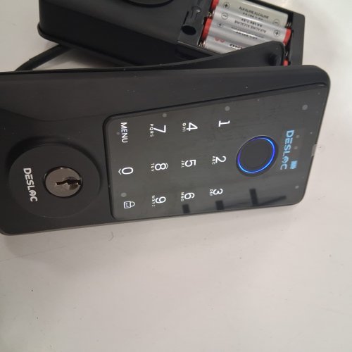 DESLOC Smart Lock D110 Plus Wi-Fi Fingerprint Smart Front Door Lock with Touchscreen Keypad, Waterproof, App Remote Control, Auto Lock, Keyless Entry Deadbolt, 100 Anti-Peep PIN Codes - black (model: D110Plus) image 4