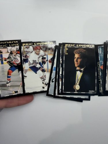30 CARD COMPLETE 1992 PINNACLE ERIC LINDROS HOCKEY CARDS image 5