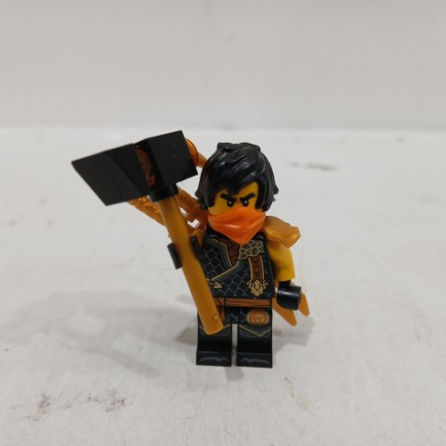 lego ninjago collectible ninja mini figure with assorted weapon - Black image 2