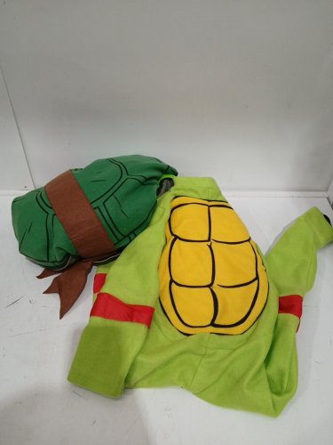2PC RUBIES TEENAGE MUTANT NINJA TURTLES RAPHAEL COSTUME - 3-4T - RED/GREEN image 2