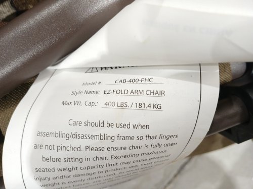 400 SERIES HUNTING CHAIR - 400LBS Cap - TRUETIMBER STRATA (MODEL: 4100829/CAB-400-FHC) image 8