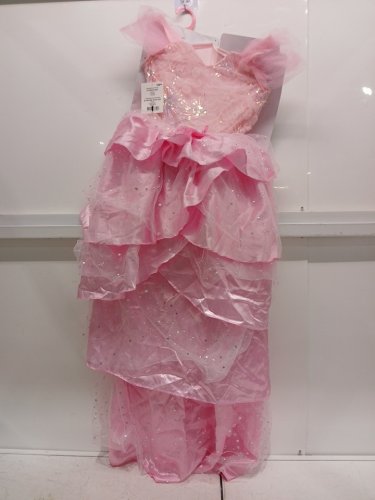GIRLS PARTYHOLIC CHARMING WITCH COSTUME (DRESS ONLY) - LARGE  - PINK image 2
