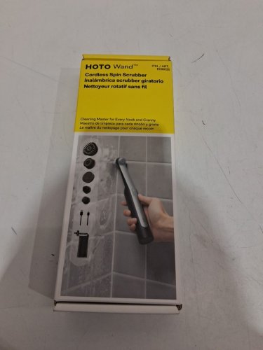 HOTO WAND Electric Spin Scrubber, Rechargeable Grout Cleaner Scrub Brush with Replaceable Heads (MODEL: 1936026) image 2