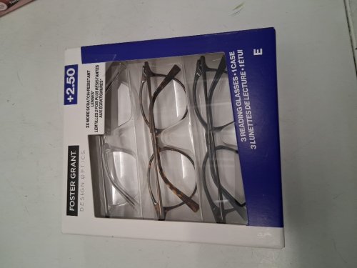 3PK FOSTER GRANT design optics reading glasses - +2.50 - assorted colours image 2