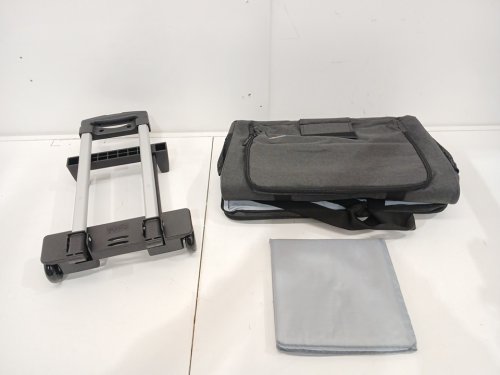 CURMIO Rolling Desktop Computer Carrying Case with Wheels - 20" x 20" x 9" - Grey (model:‎CACR08101) image 4