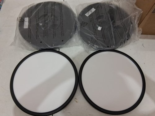 6PK HEPSIDE LED FLUSH MOUNT CEILING LIGHTS 12" 3000K,4500K,6000K - WHITE (MODEL: 6429506-01) image 3