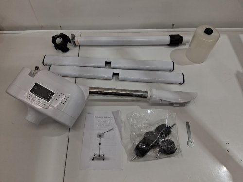PROFESSIONAL FACIAL STEAMER STAND WITH WHEELS - 650w - WHITE image 2