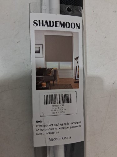 SHADEMOON Cordless Blackout Indoor Window Roller Shades - 39" x 72" - Black image 4