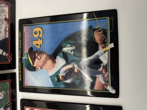 5PC SET COLLECTIBLE MARK MCGWIRE PLATE HOMERUN SET LIMITED EDITION image 3