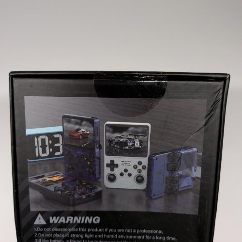 R36S Retro Handheld Game Console - Ark OS, 15,000+ Games (NES, GBA, N64, PS1, PSP, more!), 3.5" Display - 128GB - Transparent Red image 5