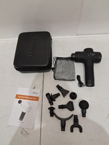 Wattne Massage Deep Tissue Percussion Massage Gun with Assorted Attachment Heads - Carbon (Model: W2/RC-MG-010) image 4